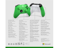 Bezprzewodowy kontroler MICROSOFT XBOX Zielony Velocity Green - 1124830 - zdjęcie 6